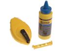 Chalk Line Set Stanley 30m c/w Blue Chalk & Line Level 047443