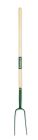 Hay Fork Long Handle 2 Prong Wooden Shaft Strapped Buffalo