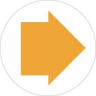 Byway Waymarker Sign 100mm Dia Red Arrow Round