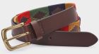 Ibex Of England Polo Belt, Brown/Sand/Green/Navy/Red