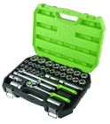 Jefferson 34 Piece 1/2" Drive Professional Socket Set - Metric