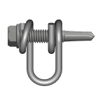 FETRA WIRE CLIP FOR METAL POSTS - TUB OF 50 (A56/50)