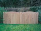 Cameo Entrance Gates Iroko Hardwood
