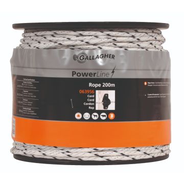Gallagher Powerline Braided Rope White 200m 