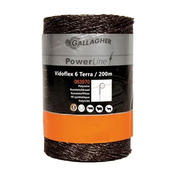 Gallagher Vidoflex 6 Powerline Polywire Terra 200m