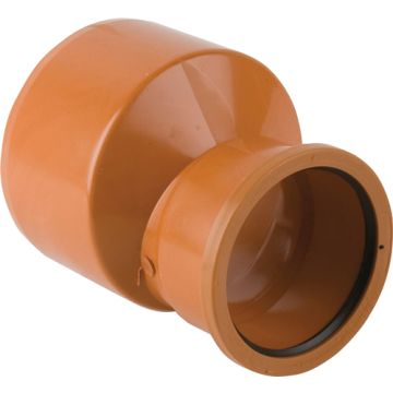 160mm to 110mm  Invert Reducer - Single Socket (for 110mm Underground Drainage Pipe)