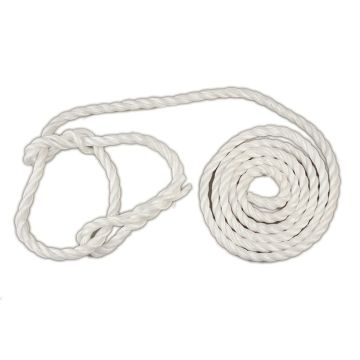 CATTLE HALTER POLYPROPYLENE WHITE 12MM X 3.6M  