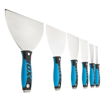 OX Pro Joint Knife - Flexible Wall Putty Knife with Built-in Hammer
