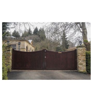 Lincoln Entrance Gates Iroko Hardwood