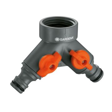 Gardena Twin-Tap Connector ¾" BSP