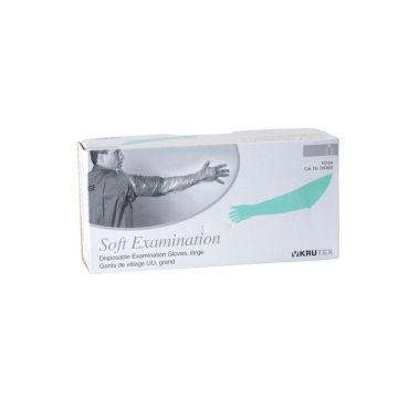 GLOVES ARMLENGTH KRUTEX GREEN SOFT PACK 100  