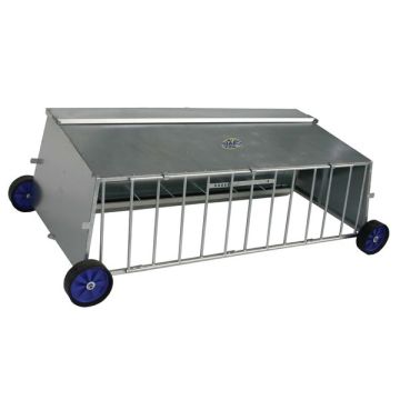 Lamb Creep Shelter Feeder 8'L Single Sided on 4 Wheels