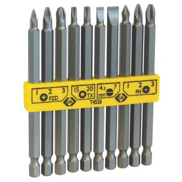 Screwdriver Bit Set CK 100mm Long 10 Piece Set