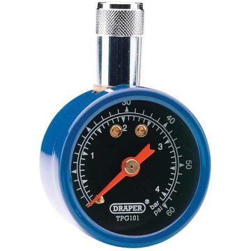 Tyre Pressure Gauge Dial Type Draper