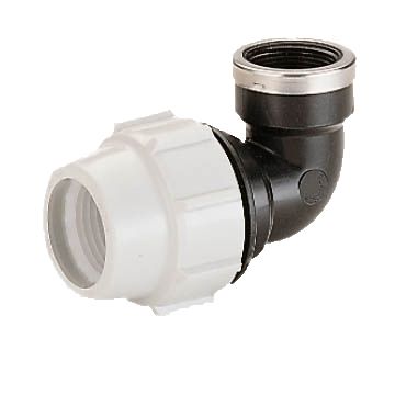 Plasson 90 Degree Elbow c/w Threaded BSP Female Offtake