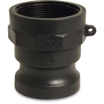 CAMLOCK COUPLING MALE POLY 2" WITH 2" FEMALE THREAD TYPE A  