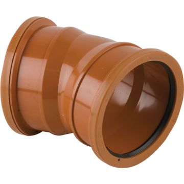 110mm Bend 22.5° - Double Socket (for 110mm Underground Drainage Pipe)