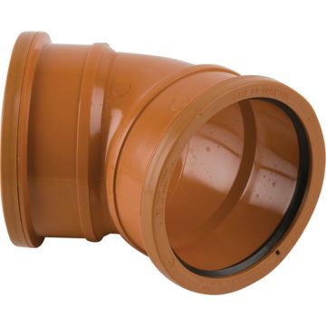 110mm Bend 45° - Double Socket (for 110mm Underground Drainage Pipe)