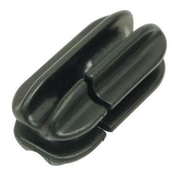 Rappa Slotted Anchor Insulator Black Pkt/10 Ina210