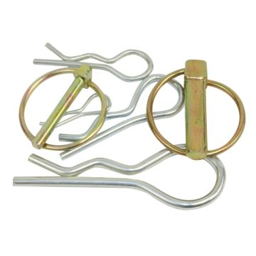Linch Pin & R Clip Assortment Pack of/50 Various Sizes