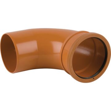 110mm Bend 87.5° - Single Socket (for 110mm Underground Drainage Pipe)