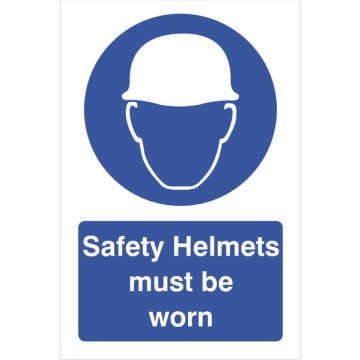 BM04 Safety Helmets 240 x 360mm Foamex Sign