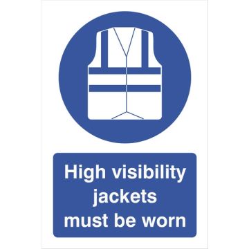 BM14 Hi-Viz Jackets 240 x 360mm Foamex Sign