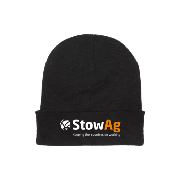 STOWAG BEANIE - BLACK KNITTED  