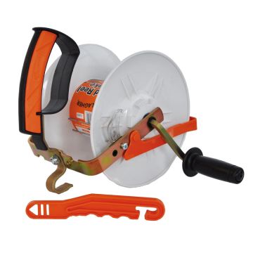 Gallagher Geared Reel Bare Polywire 500m Capacity White