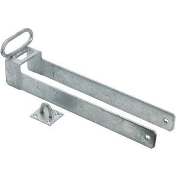 UP & OVER LATCH LOCKABLE 18" GALV WITH HANDLE & STAPLE  