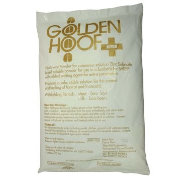 GOLDEN HOOF PLUS 20KG ZINC SULPHATE SOLUBLE POWDER  