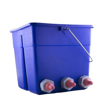 Lamb Feeder Bucket Slot-Over with 6 Bucket Bar Teats