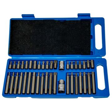 Trx-Star, Hex & Spline Bit Set, 40 Piece, Long ⅜" and ½" Drive  