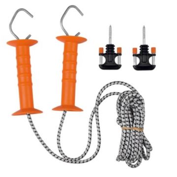 DOUBLE HANDLE ELASTIC WHITE ROPE GATE GALLAGHER (640556)
