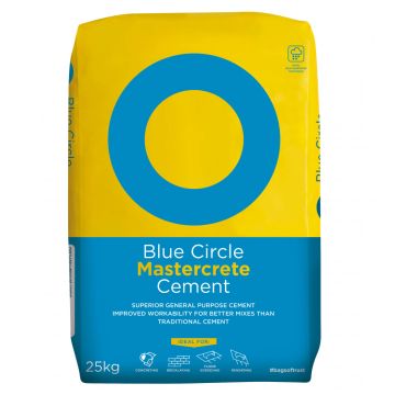 Blue Circle Mastercrete Cement 25kg Weatherproof Bag