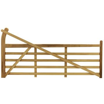Curved Heel Iroko Hardwood Gates