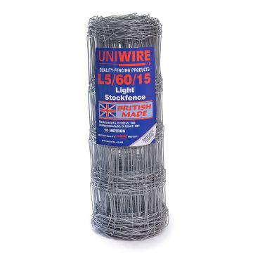 L5/60/15 Hedge Bottom 50M Stockfence 24" High