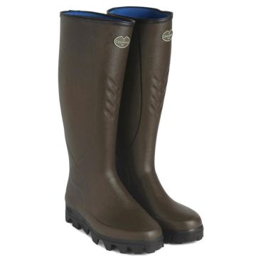 Le Chameau Ceres Neoprene Agricultural Wellington Boots – Brown