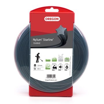 Oregon Nylium Starline 3.0mm x 60m Strimmer Line