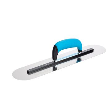 OX Pro Pool Rigid Trowel - Concrete Finishing Trowel - Curved Plastering Trowel - Flat Trowel