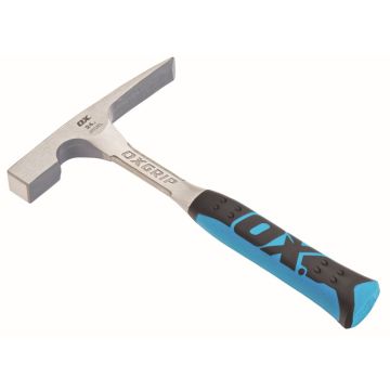 OX Pro Brick Hammer 24 oz - Chipping Hammer with Comfortable Grip - Geological Hammer - Fossil Tool