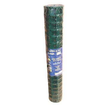 Welded Mesh Garden Fence - Green PVC Coated
