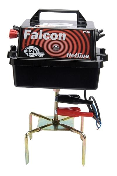 Hotline Falcon Battery Powered Electric fence Energiser  high powered 12V 1.7J