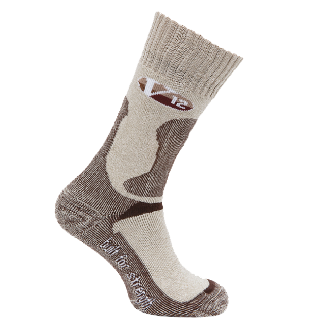V12 Fawn Cotton Calf Length Socks