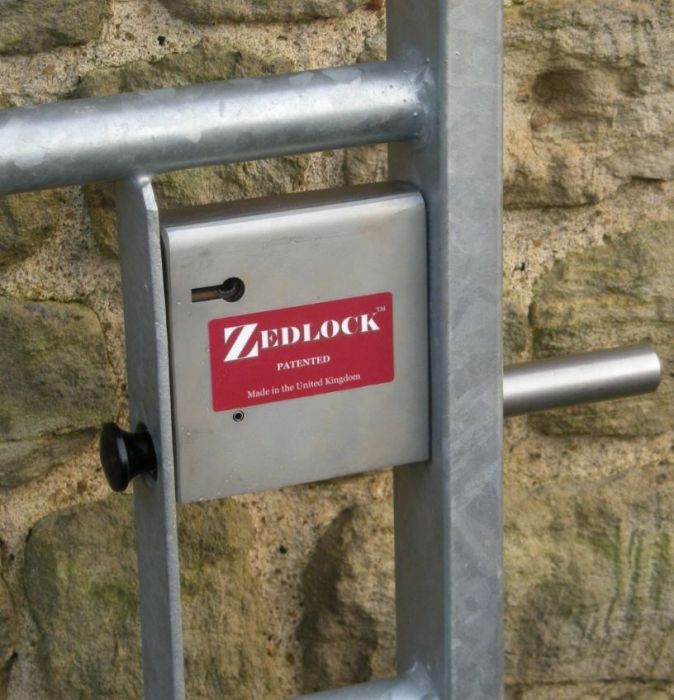 Zedlock S25 Gate Lock for Metal Gate with 50x25mm Stile
