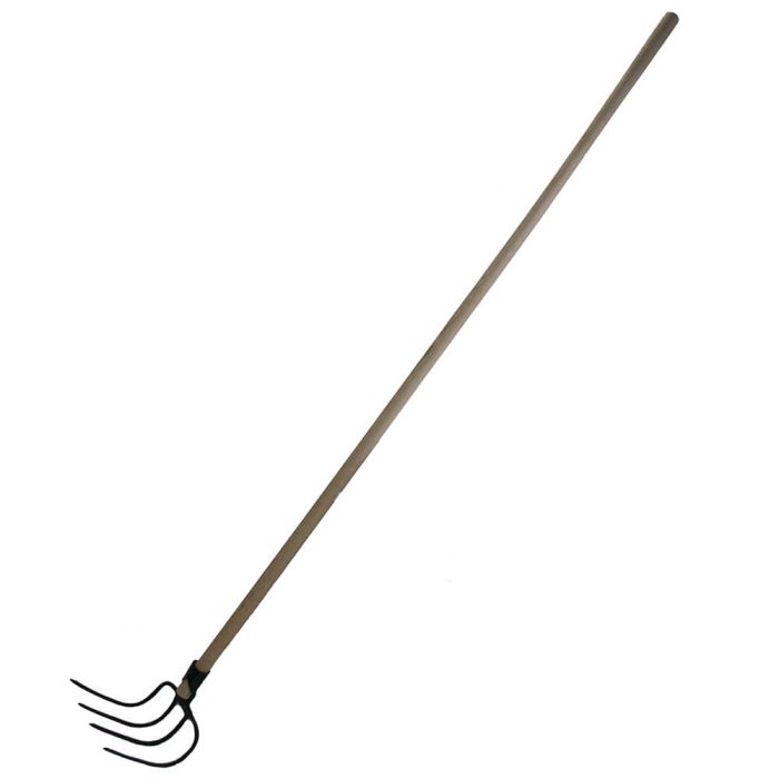 Manure Drag Fork Caldwells 6' Handle 4 Prong