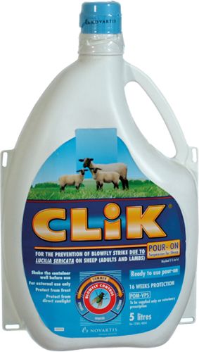 Clik pour on fly solution for sheep. 