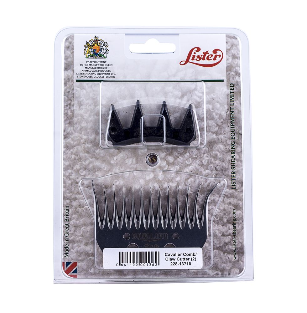 Sheep shearing comb and cutter pack