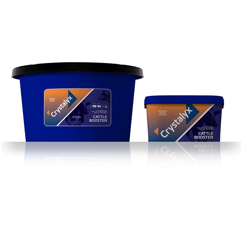 Crystalyx cattle booster mineral lick tub